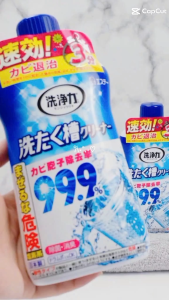 Tẩy lồng máy giặt Nhật Bản 99% tẩy sạch 3 lần mạnh mẽ cho máy giặt cửa trước