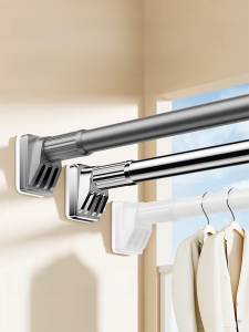 Giá Treo Quần Áo Bằng Thép Không Gỉ Có Thể Mở Rộng Được Gắn Cố Định Cho Ban Công Giá Đỡ Rèm Phòng Tắm Giá Đỡ Quần Áo Giá Đỡ Quần Áo