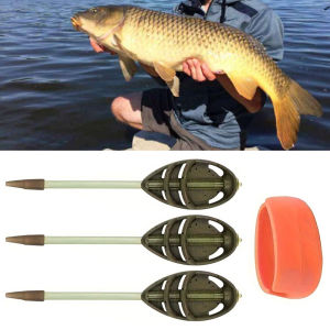 Carp Fishing Method Feeder Fishing Bait Cage with mould Quick Changed Zinc Alloy Bait Cage Suitable for Long Casting Carpfish