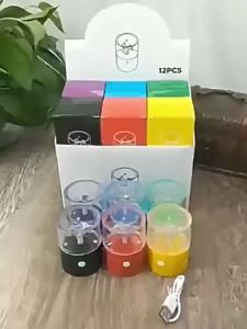 Portable Crusher Grinder Cracker USB Charging Grass Grinders  Smoking Accessories Household Kitchen Tools for Spice Cigarette