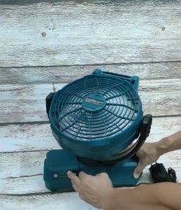 SV Quạt 12inch dùng pin 18V - 21V (chung chân pin Makita) cánh 23cm có tuốc năng điện