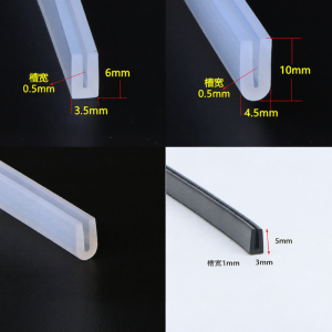 U-Shaped High-Temperature-Resistant Waterproof Seal Silicone Strip