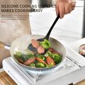 Lightweight Integrated Non-Stick Silicone Cooking Utensil Set for Home Use Stir-Fry Spatula Soup Spoon Kitchen Tool Set. 