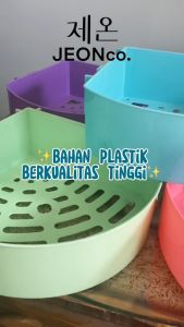 RAK SUDUT PLASTIK TEMPEL / PLASTIK RAK SUDUT KAMAR MANDI TEMPEL/ RAK TEMPEL SUDUT KAMAR MANDI SERBAGUNA