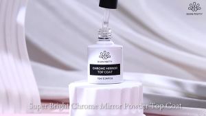 BORN PRETTY | BORN PRETTY 10ml Chrome Base Gel for Mirror Powder Transparent Nail Gel Crystal Clear NON-TOXIC Soak Off UV LED Functional Gel