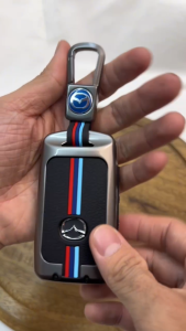 Ốp Chìa Khóa Xe Mazda 3 2020 2021 2022 2023 ALL NEW CX-5 2023 CX-30 2022 2023 Họa Tiết 3 Sọc Màu Lịch Lãm Sang Trọng