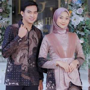 SET COUPLE KEBAYA AVEENA NUDE BATIK MODERN