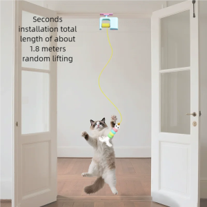 New Interactive Cat Toys Electric Cat Yo-Yo Electric Smart Door Hanging Cat Balls Toy Self-entertainment Cat Amusement Artifact