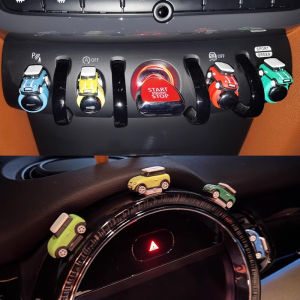 Silicone Car Model Button Cover Ornaments Start Stop Button Stickers for MINI Cooper S JCW F55 F56 F57 F54 F60 Accessories