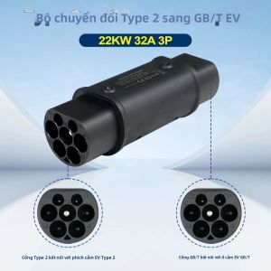 Bộ Chuyển Đổi Sạc Xe Điện Kolanky EV Type 2 IEC 62196-2 Sang GBT Tiêu Chuẩn Trung Quốc 22KW Đầu Nối Sạc Xe Điện