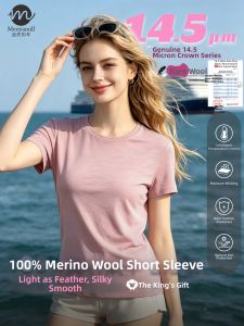 Menyanull | Quick-drying Summer Sport Base Layer Short-sleeve 14.5 Micron Merino Wool