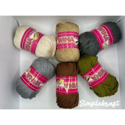 Wina Soft High Quality Knitting and Crochet Yarn (READY STOCK )🔥🔥