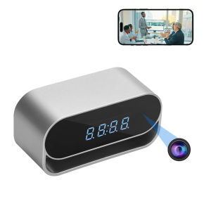4K HD Camera Clock - Covert Surveillance Camera with WiFi Night Vision Motion Detection Remote View Recording App Battery