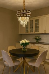 goodjayalighting lampu gantung crystal modern diameter  30cm