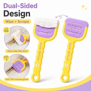 Toilet Corner Gap Scraper Multi-Functional Bathroom No Dead End Cleaning Brush Long Handle Hand-Free No Dirt Cleaning Tool