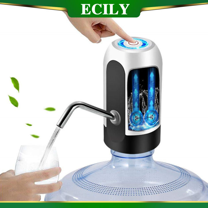 ECILY Electric Portable Water Dispenser Pump for 5 Gallon Bottle Usb ...