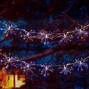 3M100LED USB Fireworks Copper Wire Light String 8 Lighting Modes Suitable For BedroomWeddingHoliday Party Decoration Lights