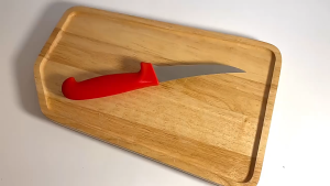 Red Boning Knife curved butcher knife 6 inches 5Cr15Mov German Stainless Steel