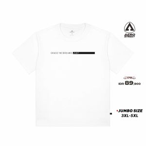 Aerostreet T Shirt Big Size Dreamer Putih Kaos T-Shirt FCBAA