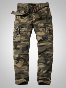 XIAXIANG | Straight Fit Multiple Pockets Mens Pants