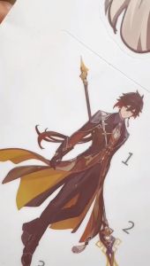 Dekorasi Kamar dengan Wallpaper & Stiker Dinding Anime Genshin Impact