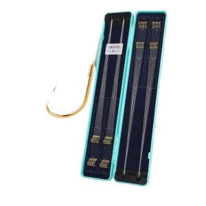 40 Pairs Genuine Goods Dongli Short Strand Double Hook Finished Fishing Sleeve Hook Gold Sleeve Yi Shi Ni Crucian Carp Dedicated Hook No. 2