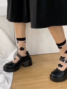 TreadTrove 2025 Thick-soled Chunky Heel School Shoes Mary Jane#300