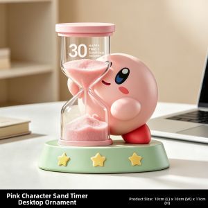 FONDOLO | Cute Kirby Emotional Stabilizing Office Desk Hourglass Decoration Birthday Gift
