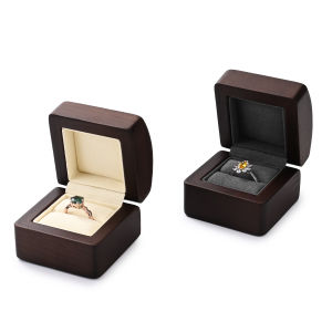 Oirlv กล่องไม้ใส่แหวนแต่งงานกล่องแสดงที่เก็บต่างหูกล่องกล่องเครื่องประดับ SM128 SM209 SM207