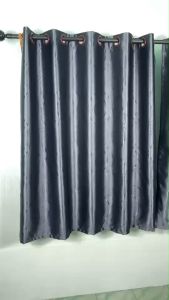 ผ้าม่านหน้าต่าง ผ้าม่านประตู ลายนกยุงเจาะห่วงตาไก่ม่านสำเร็จรูป กันแสง90 ถึง 98%