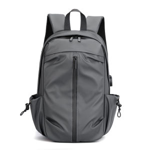 New Mens Commuter Business Backpack USB Charging Double Shoulder Computer Bag Fashion Luggage Backpack Simple Travel Bag