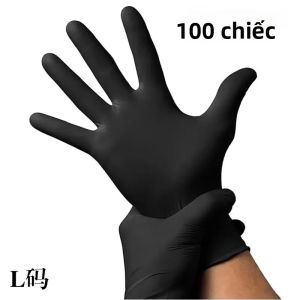 Găng Tay Nitrile Composite Đen Dày Dùng Một Lần 100 Chiếc Năm 2026 Chống Mài Mòn Không Chứa Latex Không Chứa PVC Dùng Cho Làm Đẹp Nhà Bếp Vệ Sinh Gia Đình