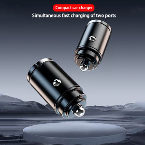 100W Mini Car Charger Lighter Fast Charging for iPhone QC3.0 Mini PD USB Type C Car Phone Charger for Xiaomi Samsung Huawei