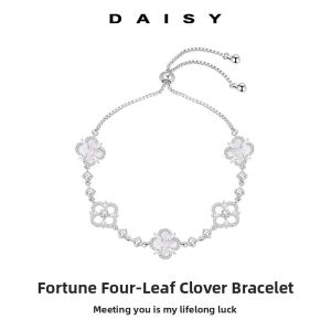 DAISY DREAM | Ladys Lucky Clover Bracelet Adjustable Chain