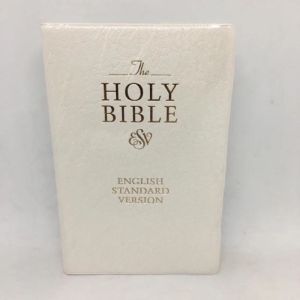 The Holy Bible White ESV KJV Imitation Leather - Wedding Bible | BOOKTOK PH