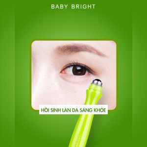 Cây lăn mắt giảm thâm quầng Baby Bright Aloe Vera & Fresh Collagen Eye Roller Serum 15ml