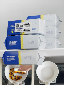 Yinian | wet tissue kitchen Strong Oil Stain Removal Kitchen Wet Wipes