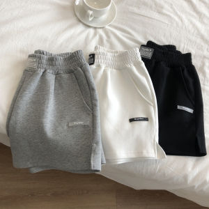 Loose Womens Sporty Grey Shorts Summer 2024 Casual Wide Leg Hot Pants Korean Style High Waist Short Length Fashionable