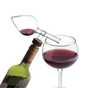 รอบ/พีชโปร่งใส Red Wine Aerator แบบพกพาขวดไวน์แดง Pourer และ Quick Decanter Spout Glass Sobering อุปกรณ์