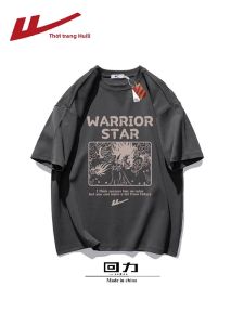 Warrior | Áo Thun Cotton Phong Cách Hoa Kỳ Retro