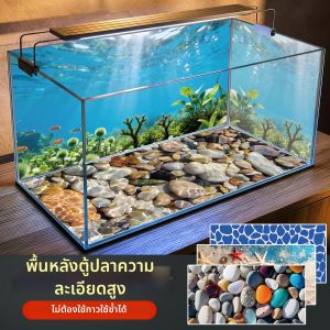 XIANXIANWUFANG | HD 3D Waterproof Fish Tank Background Marble Texture Sticker