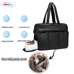 Nylon Dry Wet Separation Bags Lightweight Tote Bag Multifunctional for Men WomenSingle shoulder crossbody picnic bag