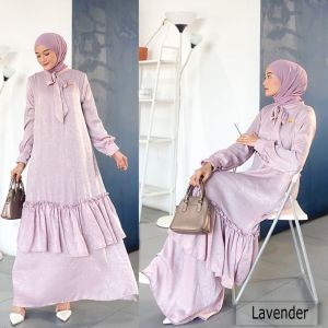 dress Santorini shimer - dress maxmara - baju pesta motif terbaru - gamis pesta - gamis susun glamor - gamis kekinian terbaru