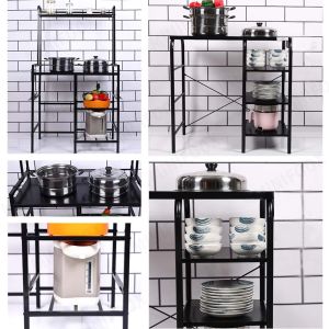 Gas Stove Stand Rack Kitchen Heavy Duty Gas Tank Holder Kitchen Organizer Stainless
