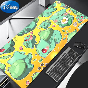Bandai | 90x40cm Mouse Pad P-Pokemon Bulbasaur Anime Gaming Accessories Mousepad PC Completo Computer Keyboard Desk Mat Varmilo Table Pad