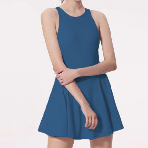 New 2024 Fitness Tennis Skort Womens Yoga Shorts Inner Lining Golf Sportswear Breathable Quick Dry Ultra Elastic Spring Summer