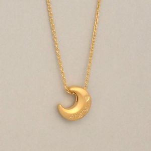 Chow Sang Sang 周生生 MINTYGREEN 999 24K Pure Gold Moon Pendant 92647P [Necklace Not Included]