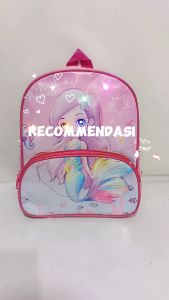 Tas Ransel Lampu LED Anak Sekolah Paud / TK Karakter Putri Duyung Backpack Mini Kids Import  / Tas LED Anak Lucu Perempuan Karakter Mermaid Terbaru