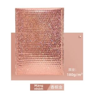 10 Cái/Lô Bao Thư Bóng Khí Mạ Nhôm Tự Dán Khóa Laser Nhiều Màu Sắc Túi Đóng Gói Quà Tặng Dùng Cho Sách Vận Chuyển & Bưu Chính