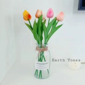 ทิวลิปปลอม ดอกทิวลิป งานเนี๊ยบ ดอกไม้ปลอม ทิวลิป พร้อพถ่ายรูป ของตกแต่งบ้าน โต๊ะทำงาน สไตล์มินิมอล